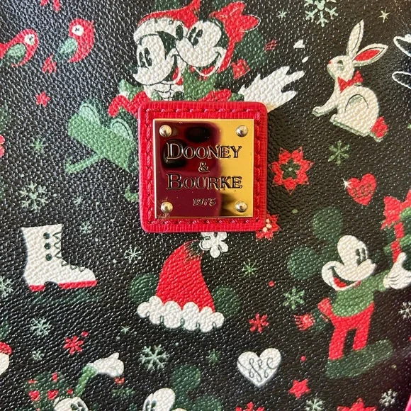 Dooney & Bourke Disney Christmas “Woodland” Tote AND Coordinating Wallet - Picture 3 of 14
